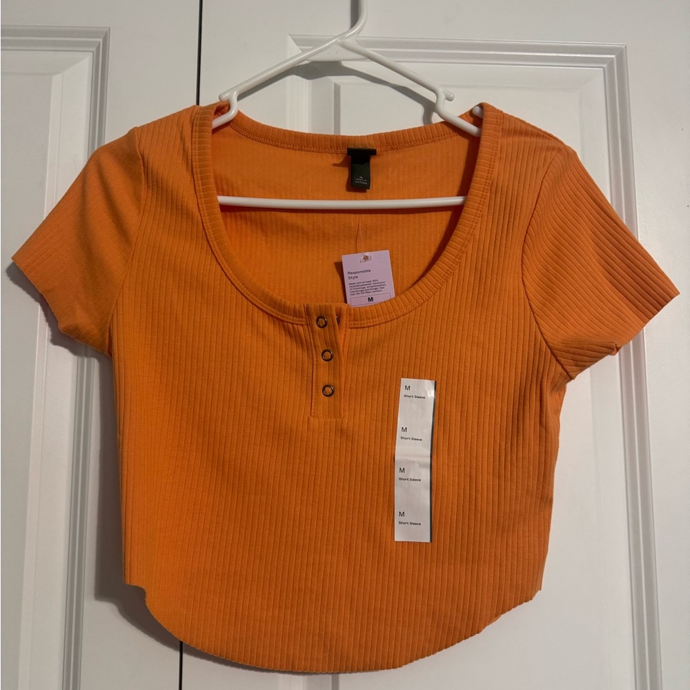Orange Crop Top
